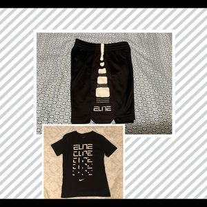 Set GUC Sz S Nike Elite black T-shirt & shorts